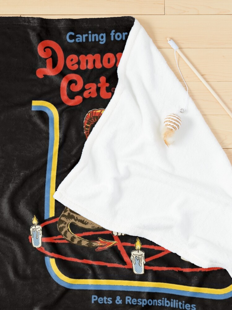 Alternate view of Caring For Your Demon Cat Pet Blanket