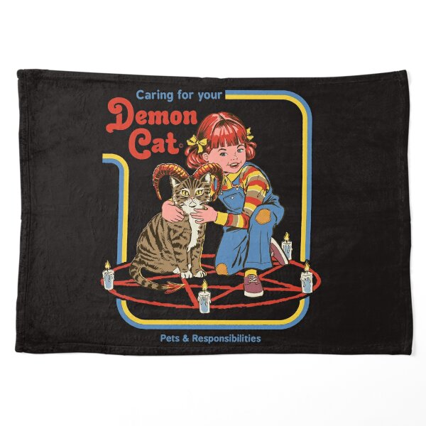 Caring For Your Demon Cat Pet Blanket