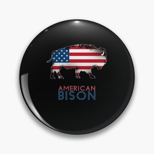 Item preview, American Bison Flag   and Sticker, American buffalo Shirt, Flag Bison Stickers emoji Essential designed and sold by KeithLambert.