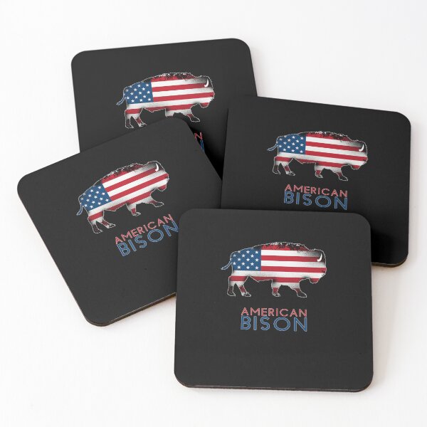 Item preview, American Bison Flag   and Sticker, American buffalo Shirt, Flag Bison Stickers emoji Essential designed and sold by KeithLambert.