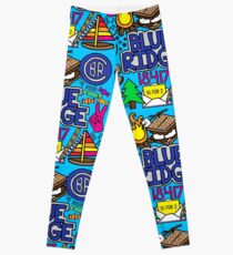 Blauer Rücken Leggings