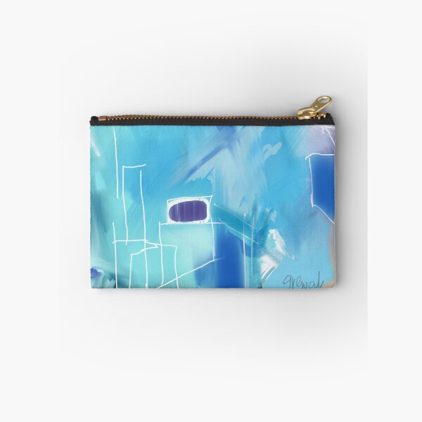 Item preview, Modern world blue horizons abstract expressionism designed and sold by Sukhpal Grewal Ethnic Art.