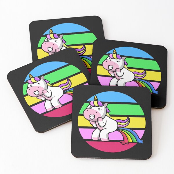 Item preview, Cute unicorn poops rainbow designed and sold by Rev-Style.