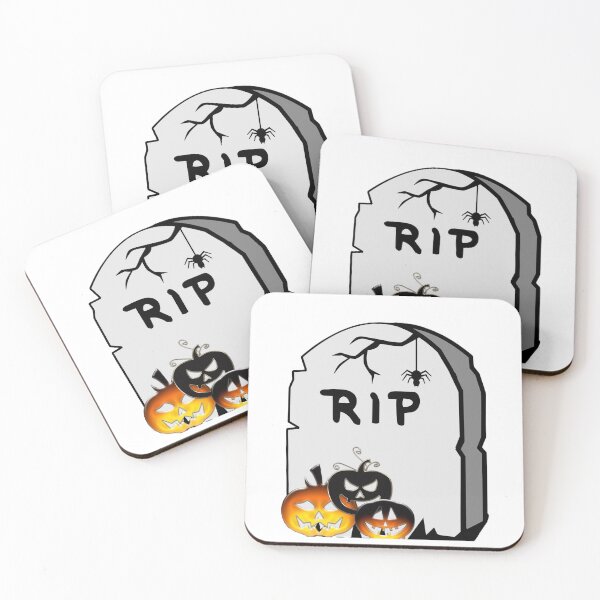 Item preview, Halloween Headstone "RIP" with Pumpkin designed and sold by Dven-Clothes.