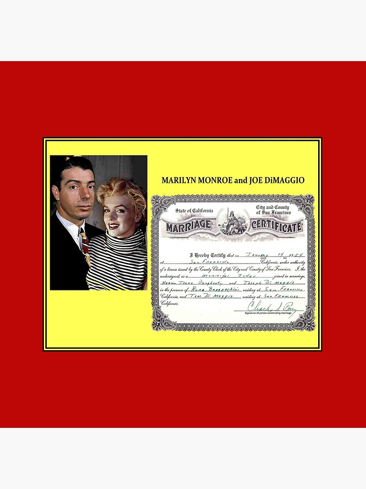 MARILYN MONROE and JOE DiMAGGIO : Wedding Print by posterbobs