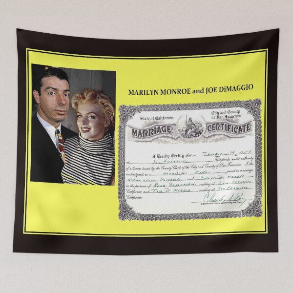 Item preview, MARILYN MONROE and JOE DiMAGGIO : Wedding Print designed and sold by posterbobs.