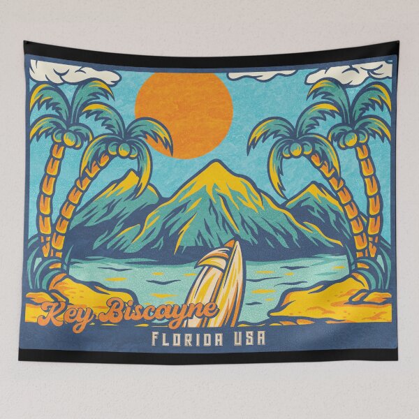 Item preview, Key Biscayne Palm Mountains designed and sold by LanikaiBeach.