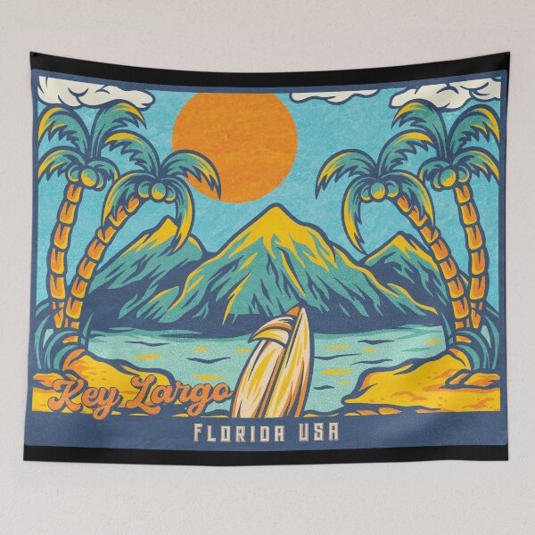 Item preview, Key Largo Palm Mountains designed and sold by LanikaiBeach.