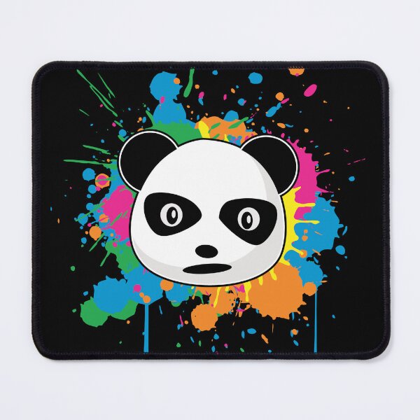 Item preview, Panda Face Paint Splash / Splatter Multi Color designed and sold by Delightfully Cynical.