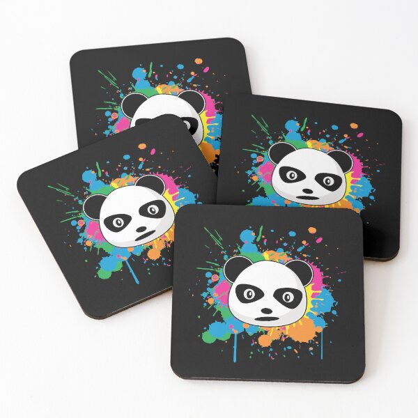 Item preview, Panda Face Paint Splash / Splatter Multi Color designed and sold by Delightfully Cynical.