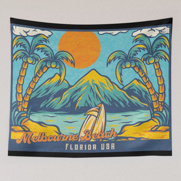 Item preview, Melbourne Beach Palm Mountains designed and sold by LanikaiBeach.