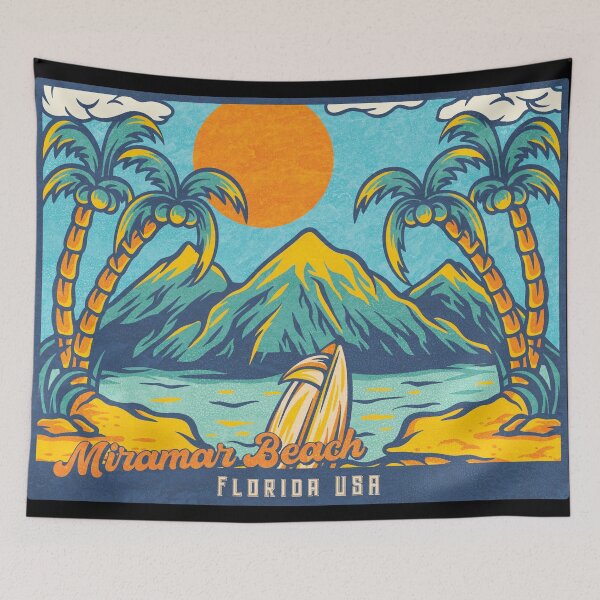 Item preview, Miramar Beach Palm Mountains designed and sold by LanikaiBeach.