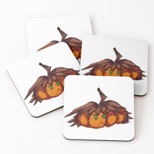 Item preview, Grumpy Halloween Pumpkin Chibi Head designed and sold by Junpeiberry.