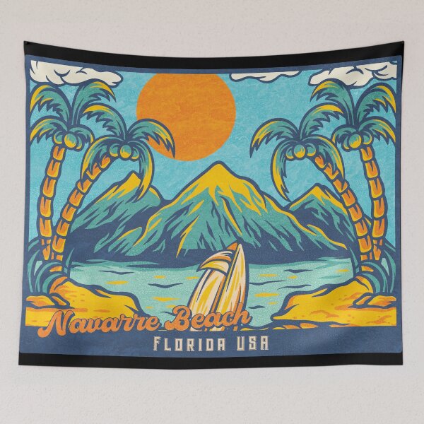 Item preview, Navarre Beach Palm Mountains designed and sold by LanikaiBeach.