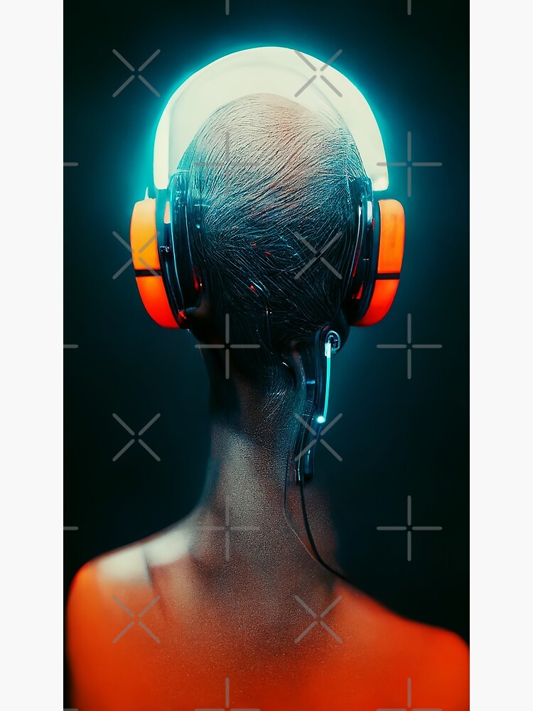 "Neon Headphone" Poster for Sale by Menopiko Redbubble