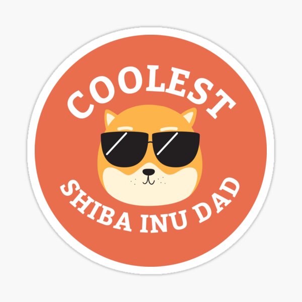 Coolest Shiba Inu Dad Sticker