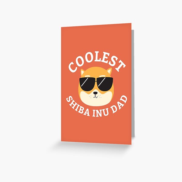 Coolest Shiba Inu Dad Greeting Card