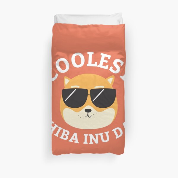 Coolest Shiba Inu Dad Duvet Cover
