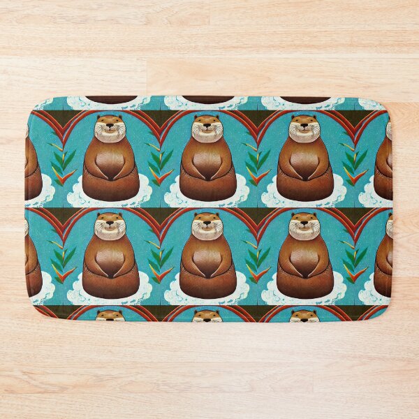 Item preview, Happy Otter in Water illustration designed and sold by SubtleSplit.