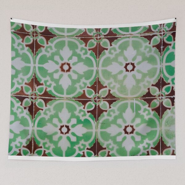 Item preview, GREEN TILES | ERICEIRA | PORTUGAL | DECORATION | ART  designed and sold by Tropical Blood.