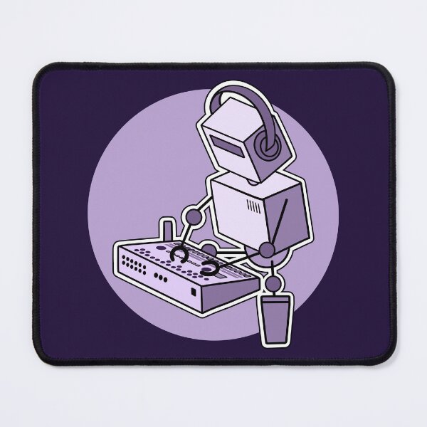 Item preview, Robot Musician Playing Drum Machine (Small Print Size) designed and sold by AtomicMalibu.