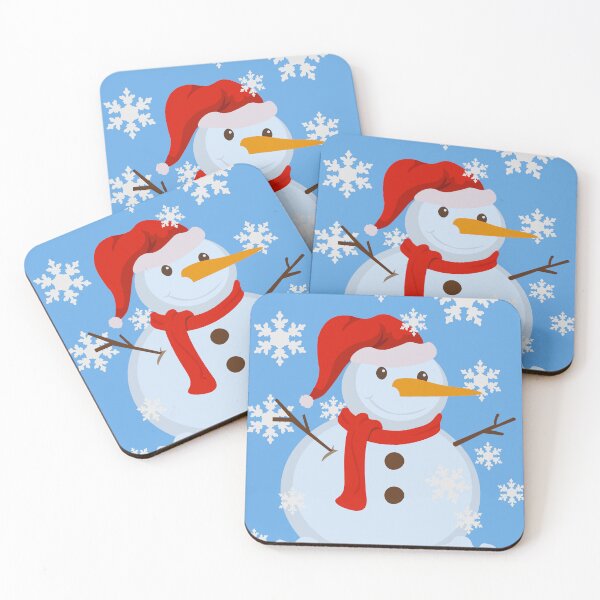 Item preview, Cute fat snowman with ice crystals, winter motif at Christmas time designed and sold by Anke Franikowski.