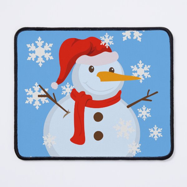 Item preview, Cute fat snowman with ice crystals, winter motif at Christmas time designed and sold by Anke Franikowski.
