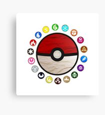 Pokemon Pokeball Canvas Print