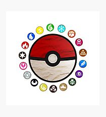 Pokemon Pokeball Photographic Print