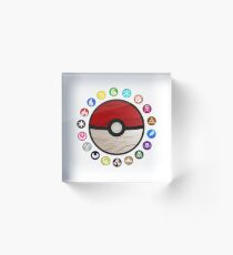Pokemon Pokeball Acrylic Block