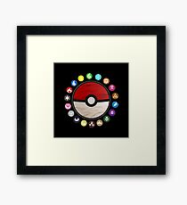 Pokemon Pokeball Framed Print