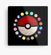 Pokemon Pokeball Metal Print