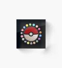 Pokemon Pokeball Acrylic Block