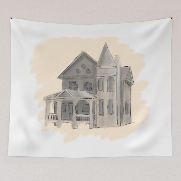 Item preview, Halloween house bullet hole designed and sold by ArtSCPdesign.
