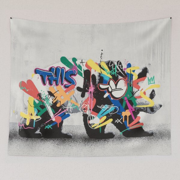 Item preview, Street Art Panda - Banksy designed and sold by Teecha.