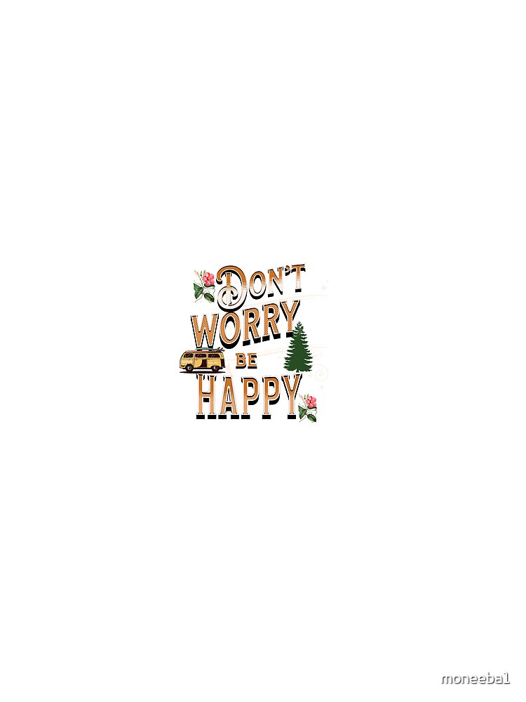 Discover Don't worry be Happy Drawstring Bag