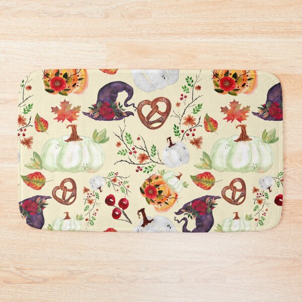 Item preview, Halloween Pumpkin And Flower Pattern designed and sold by autumnchu.
