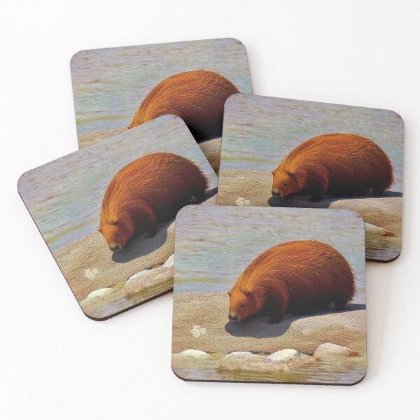 Item preview, Capybara Near Lake animated CGI designed and sold by SubtleSplit.