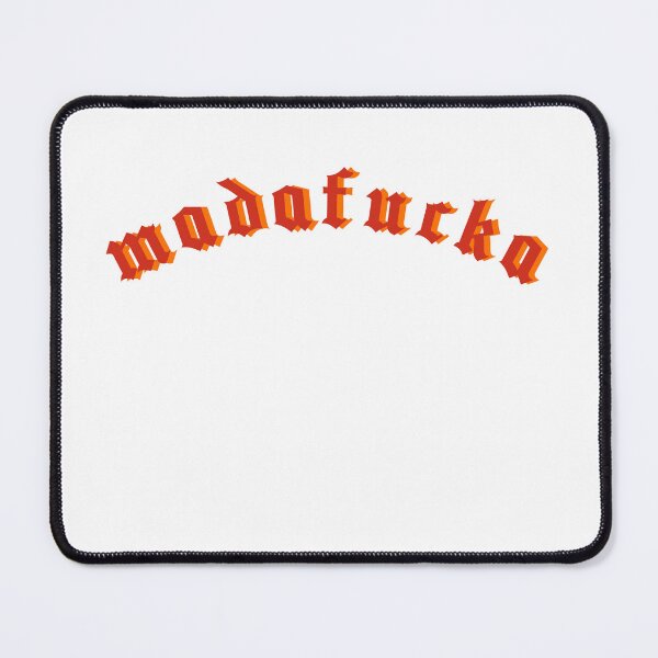 Item preview, Madafucka minimalist red and orange text, humour tshirt designed and sold by Chitrakarii.