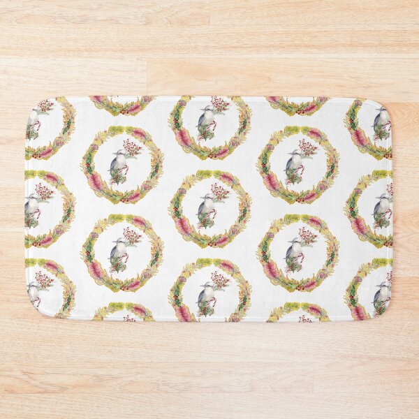 Item preview, An Australian Native Floral Wreath - Christmas Kookaburra designed and sold by Annalee Beer.