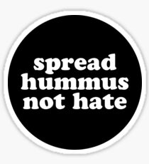 Pegatina difundir hummus no odio