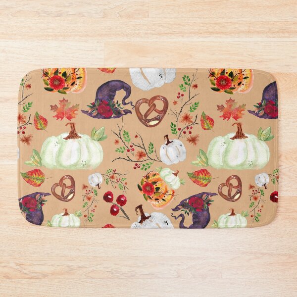Item preview, Halloween Pumpkin And Flower Pattern designed and sold by autumnchu.