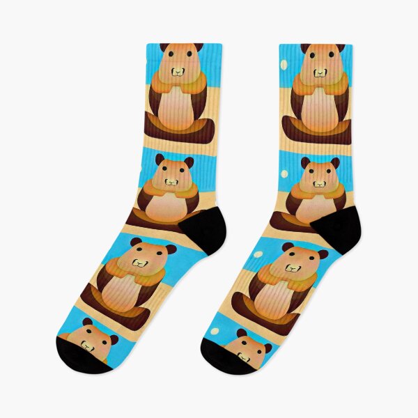 Item preview, Capybara Bear Zen Monk Vector Illustration sitting in meditation designed and sold by SubtleSplit.