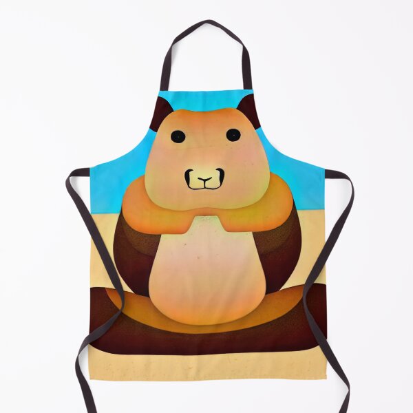 Item preview, Capybara Bear Zen Monk Vector Illustration sitting in meditation designed and sold by SubtleSplit.