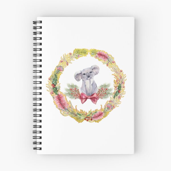 Item preview, An Australian Native Floral Wreath - Christmas Koala designed and sold by Annalee Beer.
