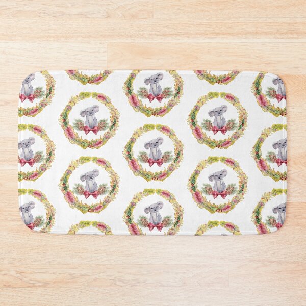 Item preview, An Australian Native Floral Wreath - Christmas Koala designed and sold by Annalee Beer.