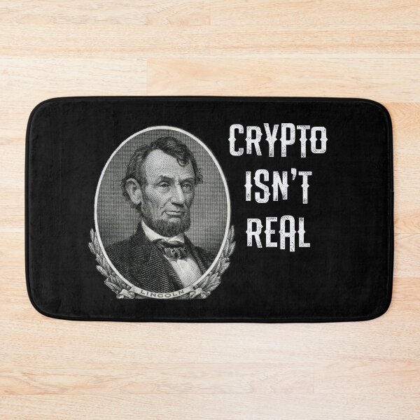 Item preview, Abraham Lincoln Crypto Isn't Real Funny Cash Money Meme Design for Men, Women, Kids designed and sold by reg5500.