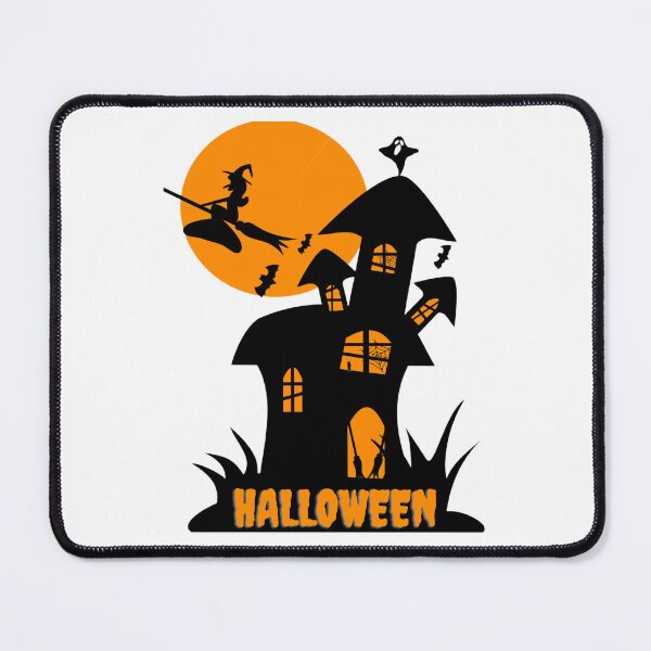 Item preview, Halloween Witch and Scary House design, Flying Witch, Trick or Treat. designed and sold by Dven-Clothes.