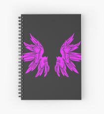 Pink Fairy Wings T-Shirt Womens Top Spiral Notebook