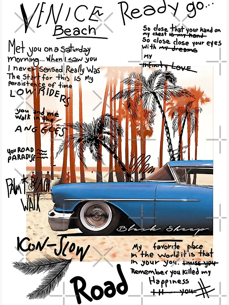 "Venice Beach Car" Poster for Sale by LeoZitro Redbubble